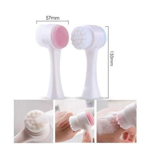 Double Sided Silicone Face Cleansing Brush